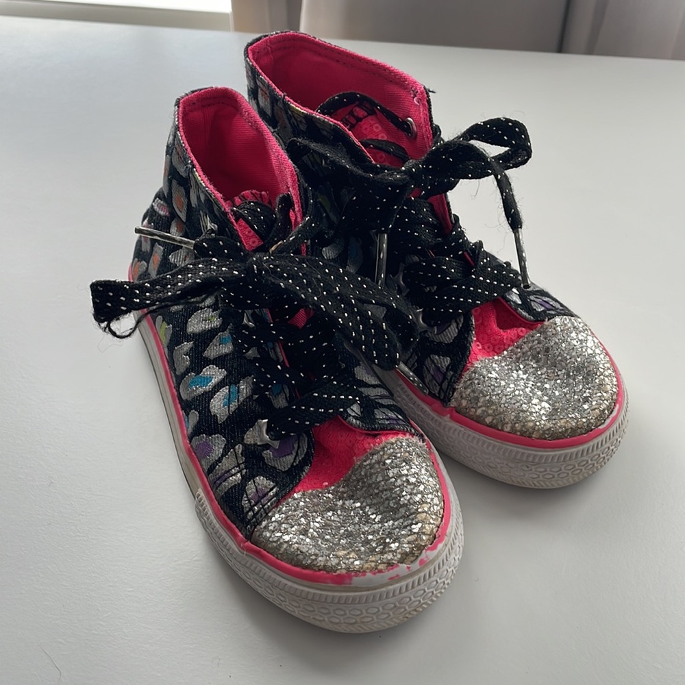 Toddler sequins leopard hightops - Picture 1 of 4